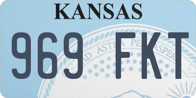 KS license plate 969FKT