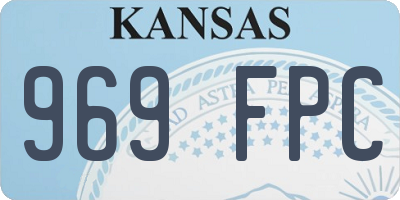 KS license plate 969FPC