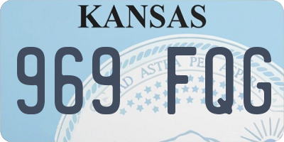 KS license plate 969FQG