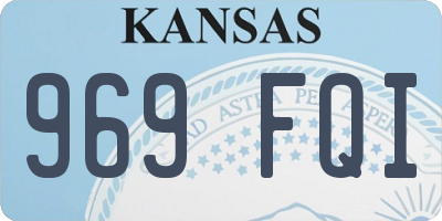 KS license plate 969FQI