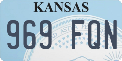 KS license plate 969FQN