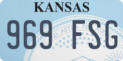 KS license plate 969FSG