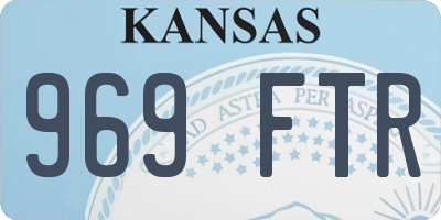 KS license plate 969FTR