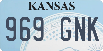 KS license plate 969GNK