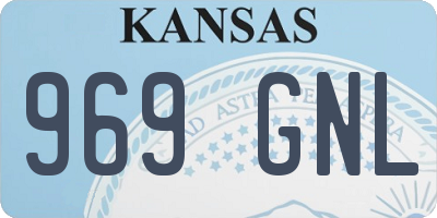 KS license plate 969GNL