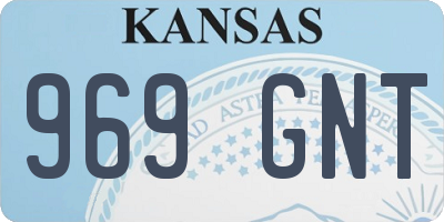 KS license plate 969GNT