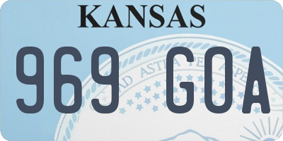 KS license plate 969GOA