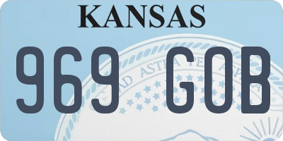 KS license plate 969GOB
