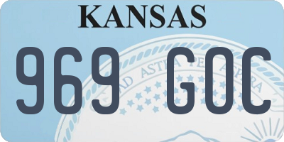 KS license plate 969GOC