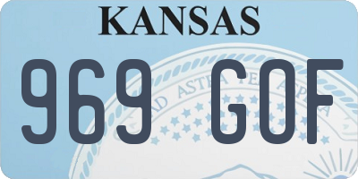 KS license plate 969GOF