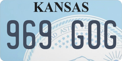 KS license plate 969GOG