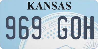 KS license plate 969GOH
