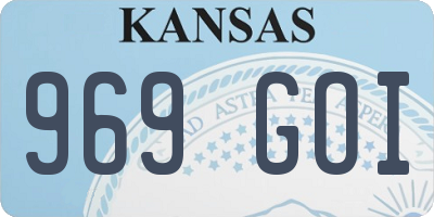 KS license plate 969GOI