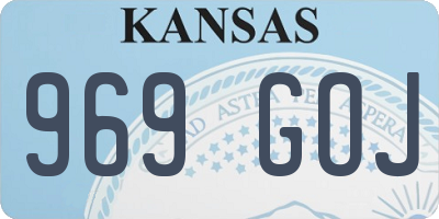 KS license plate 969GOJ