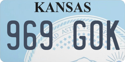 KS license plate 969GOK