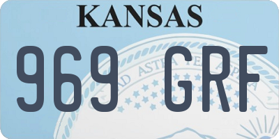 KS license plate 969GRF
