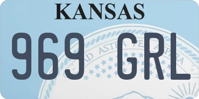 KS license plate 969GRL