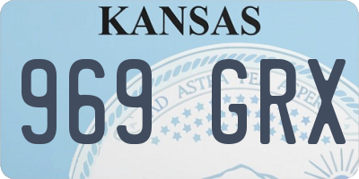KS license plate 969GRX