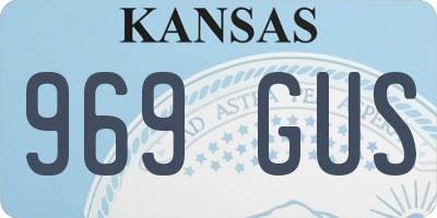 KS license plate 969GUS