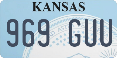 KS license plate 969GUU