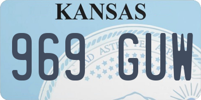 KS license plate 969GUW