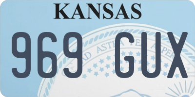 KS license plate 969GUX