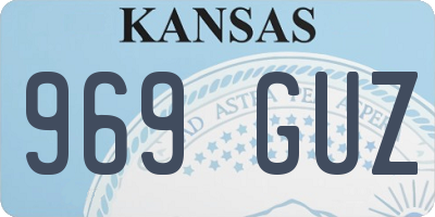 KS license plate 969GUZ