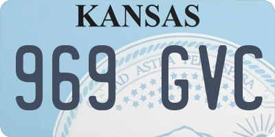 KS license plate 969GVC