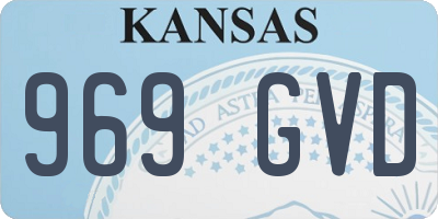 KS license plate 969GVD