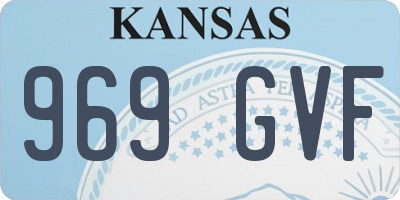 KS license plate 969GVF
