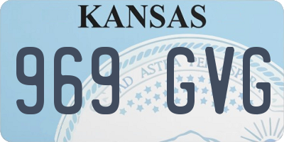 KS license plate 969GVG