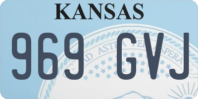 KS license plate 969GVJ
