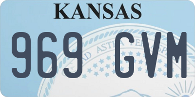 KS license plate 969GVM
