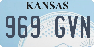 KS license plate 969GVN