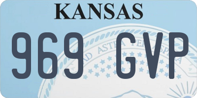KS license plate 969GVP