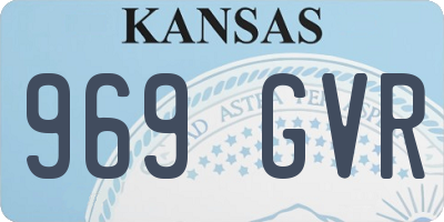 KS license plate 969GVR