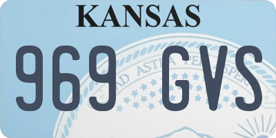 KS license plate 969GVS