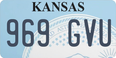 KS license plate 969GVU