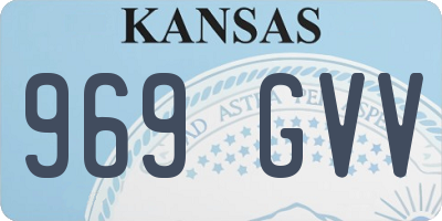 KS license plate 969GVV