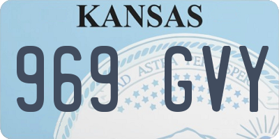 KS license plate 969GVY