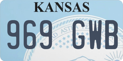 KS license plate 969GWB