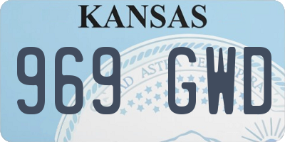 KS license plate 969GWD
