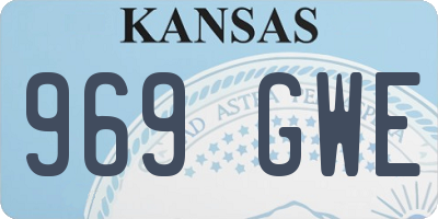 KS license plate 969GWE