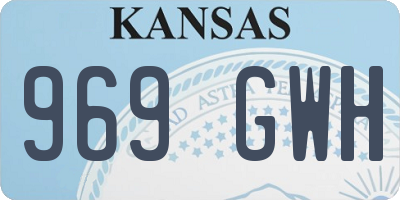 KS license plate 969GWH