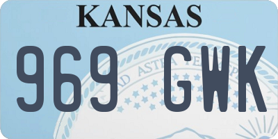 KS license plate 969GWK