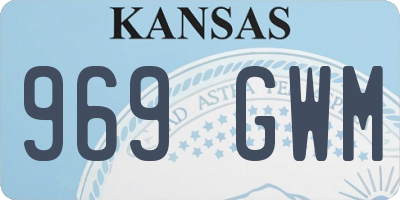 KS license plate 969GWM