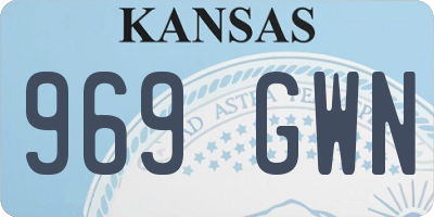 KS license plate 969GWN