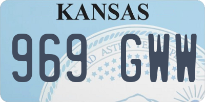 KS license plate 969GWW