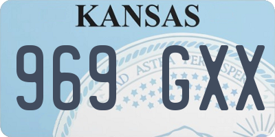 KS license plate 969GXX