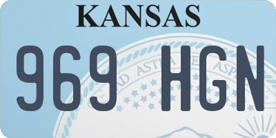 KS license plate 969HGN